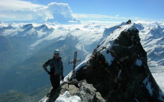 De top van de Matterhorn