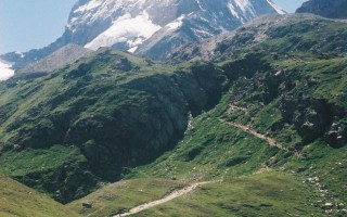 Along the way to the Hörnli Hut (3.260 m)