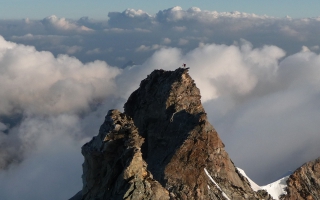 Ascension Weisshorn (4.505 m) via the nord ridge