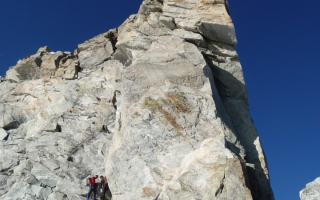 Beklimming van de Weisshorn (4.505 m) via de noordgraat